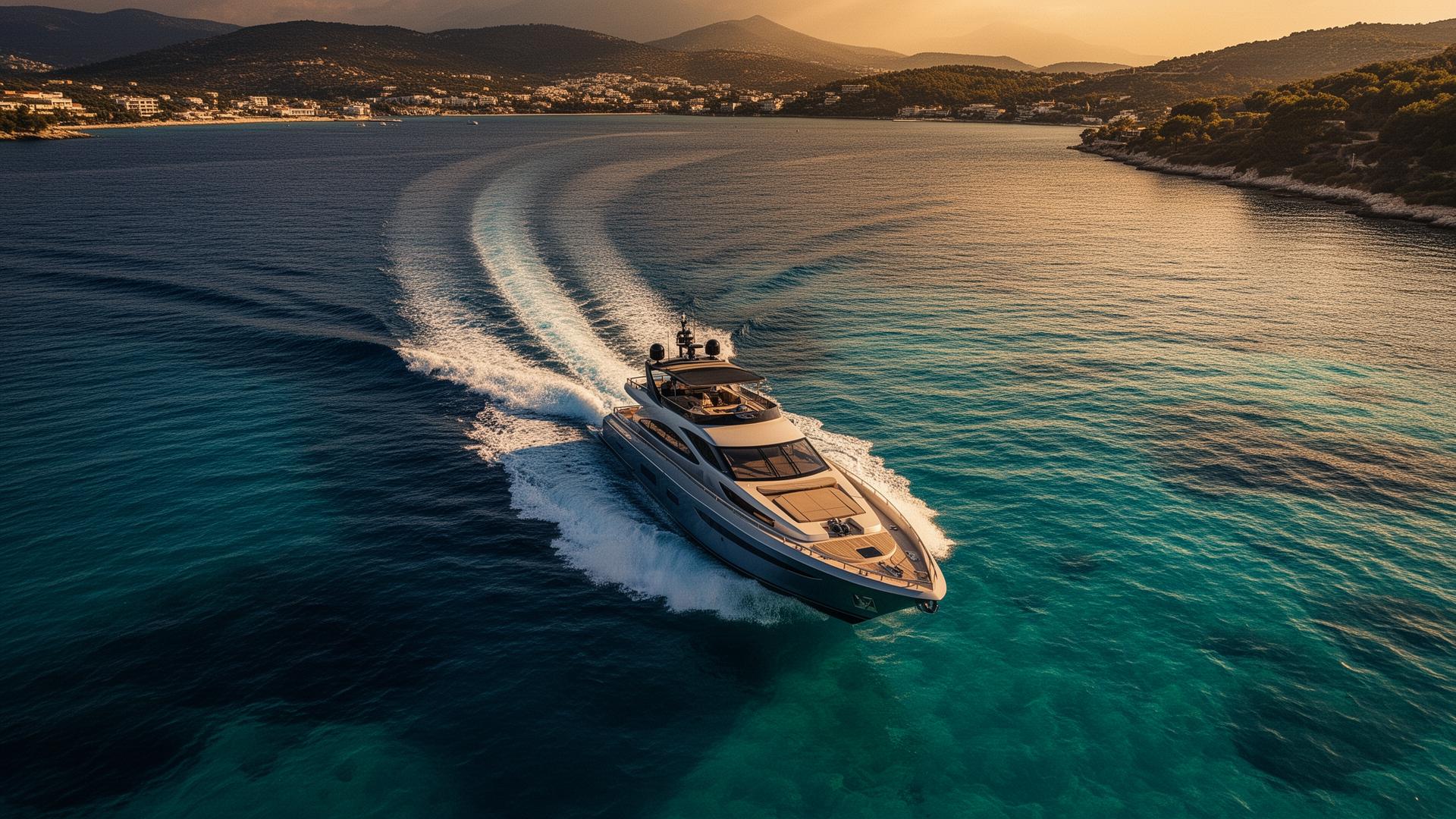Luxury yacht στη Χαλκιδική